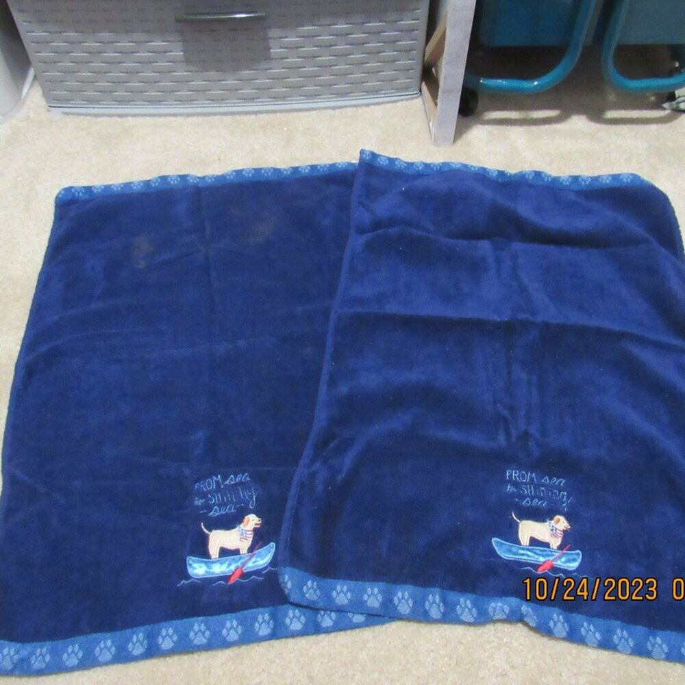 Set of Two Festive Towels – Patriotic Pup Theme